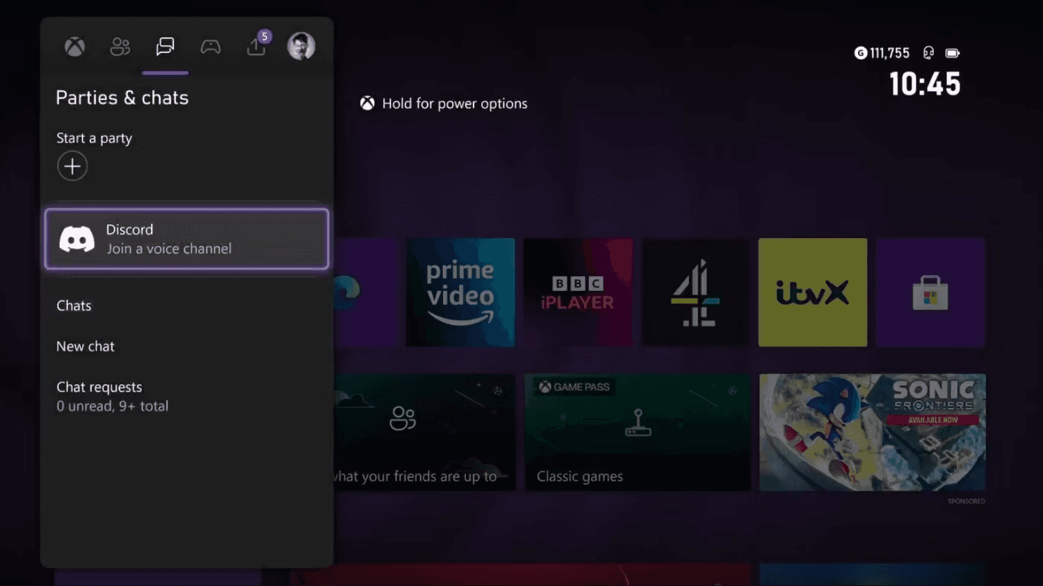 Joining a Discord voice channel with an Xbox controller
