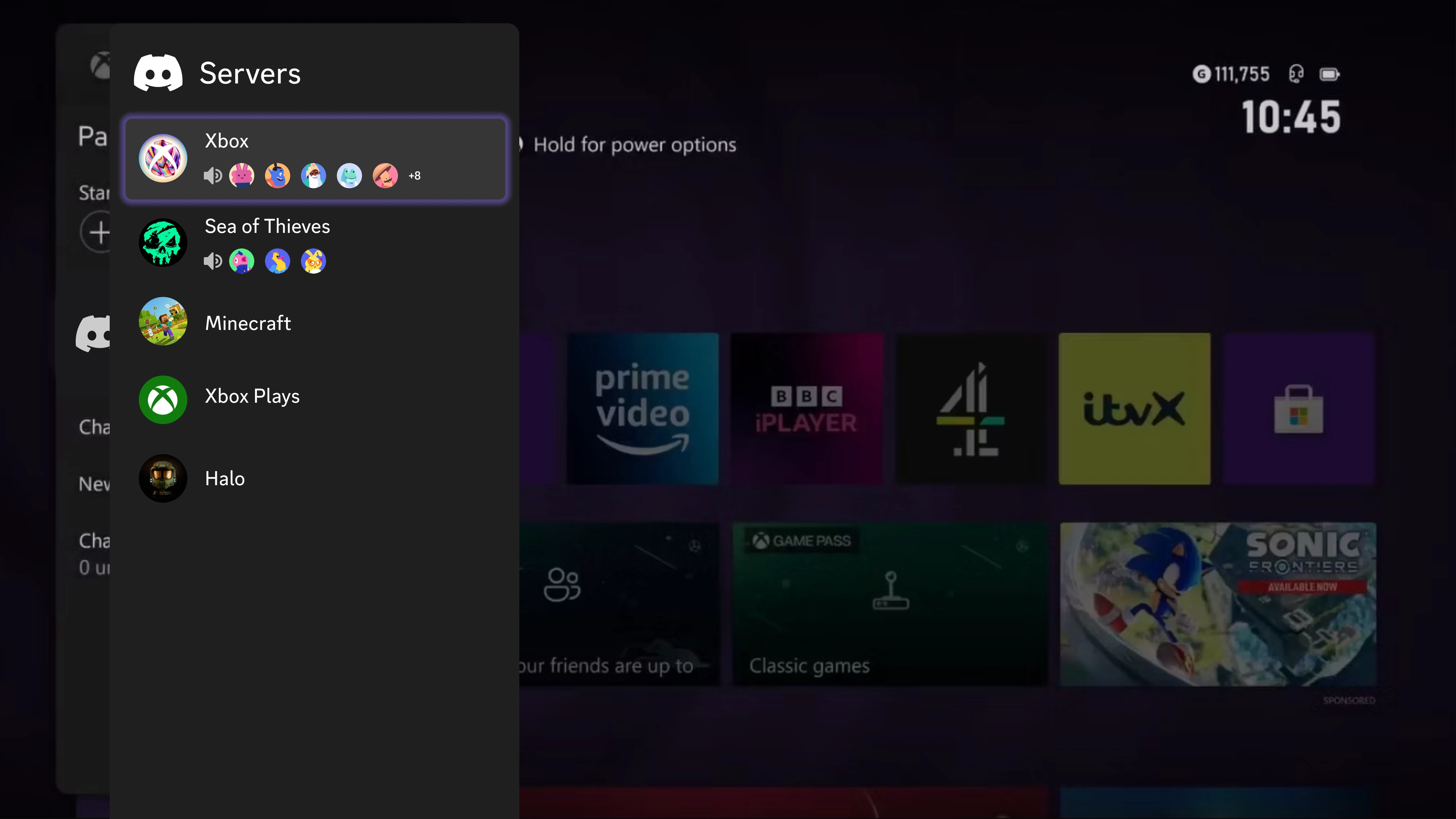 Audio balance and call settings for Discord voice on Xbox